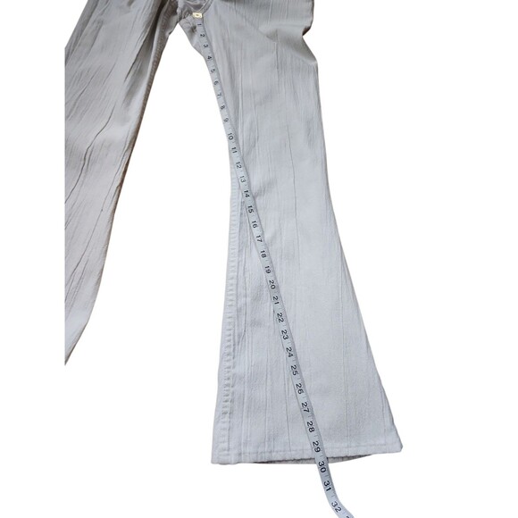 Levi's Vintage 70s Boho Flare Jeans Women's Size 27 White Classic Hippie Flawed - Picture 11 of 11